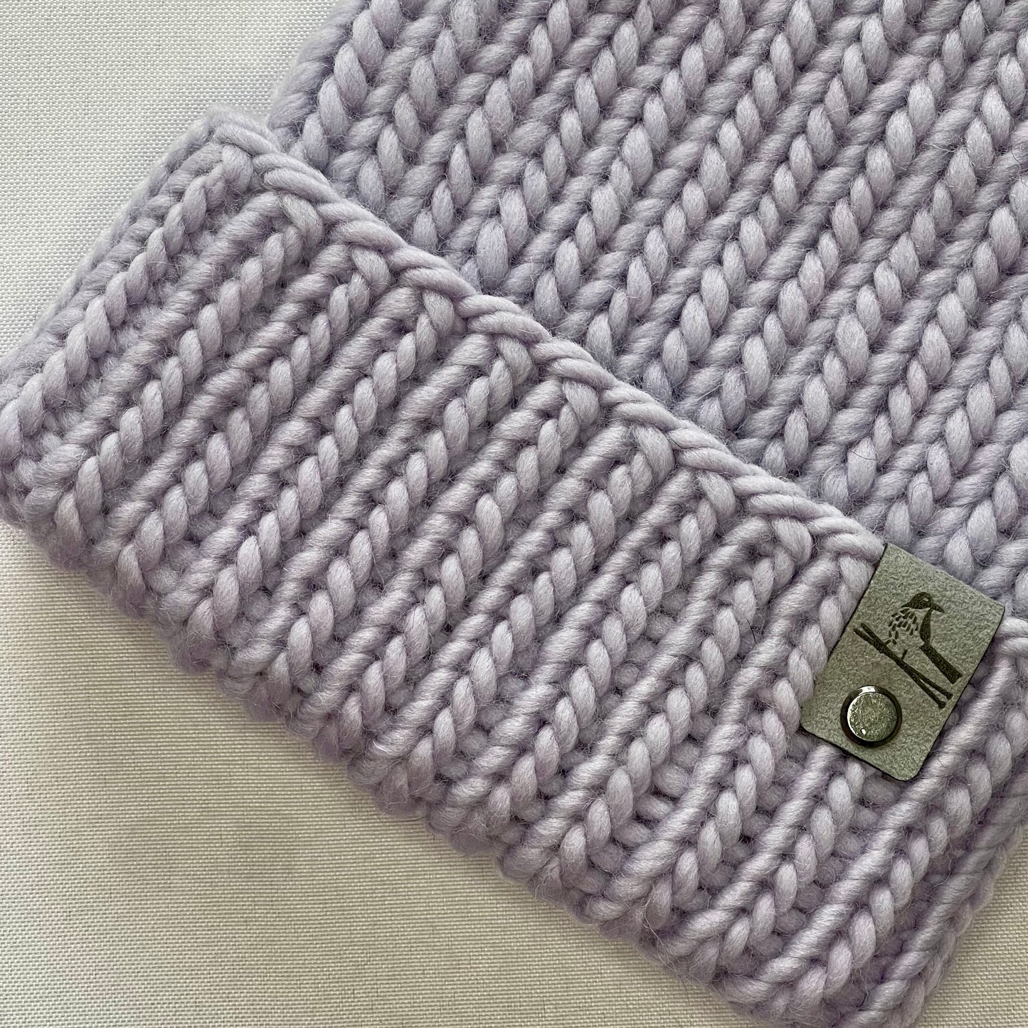 Lavender Peruvian Wool Knit Hat