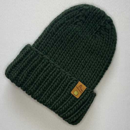 Green Peruvian Wool Knit Hat