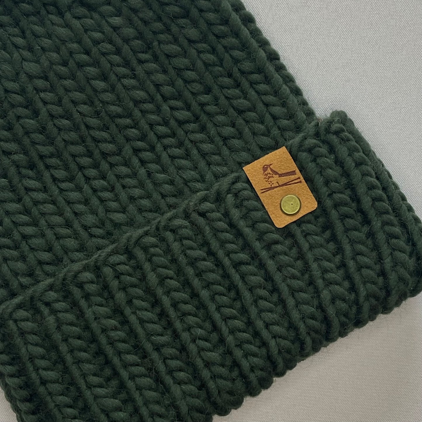 Green Peruvian Wool Knit Hat