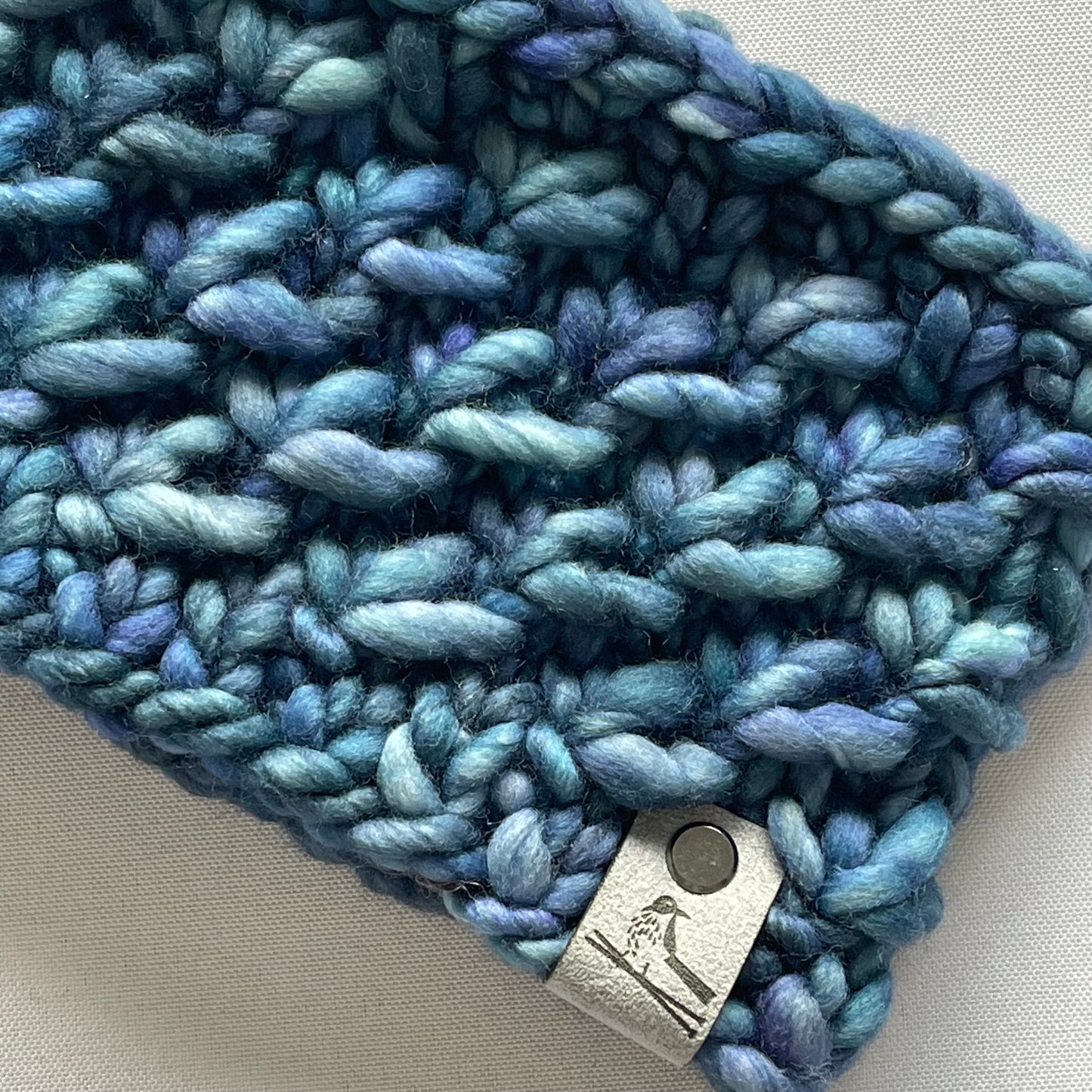 Blue Luxury Merino Wool Knit Headband