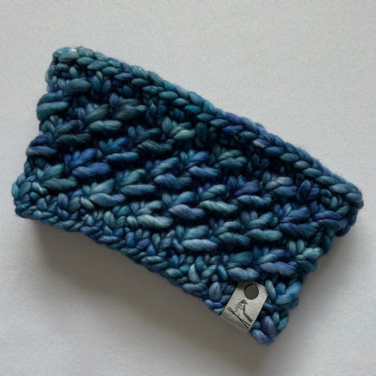 Blue Luxury Merino Wool Knit Headband