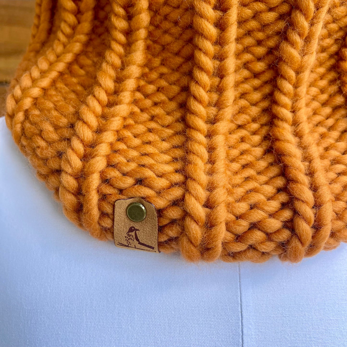 Ginger Peruvian Wool Knit Cowl