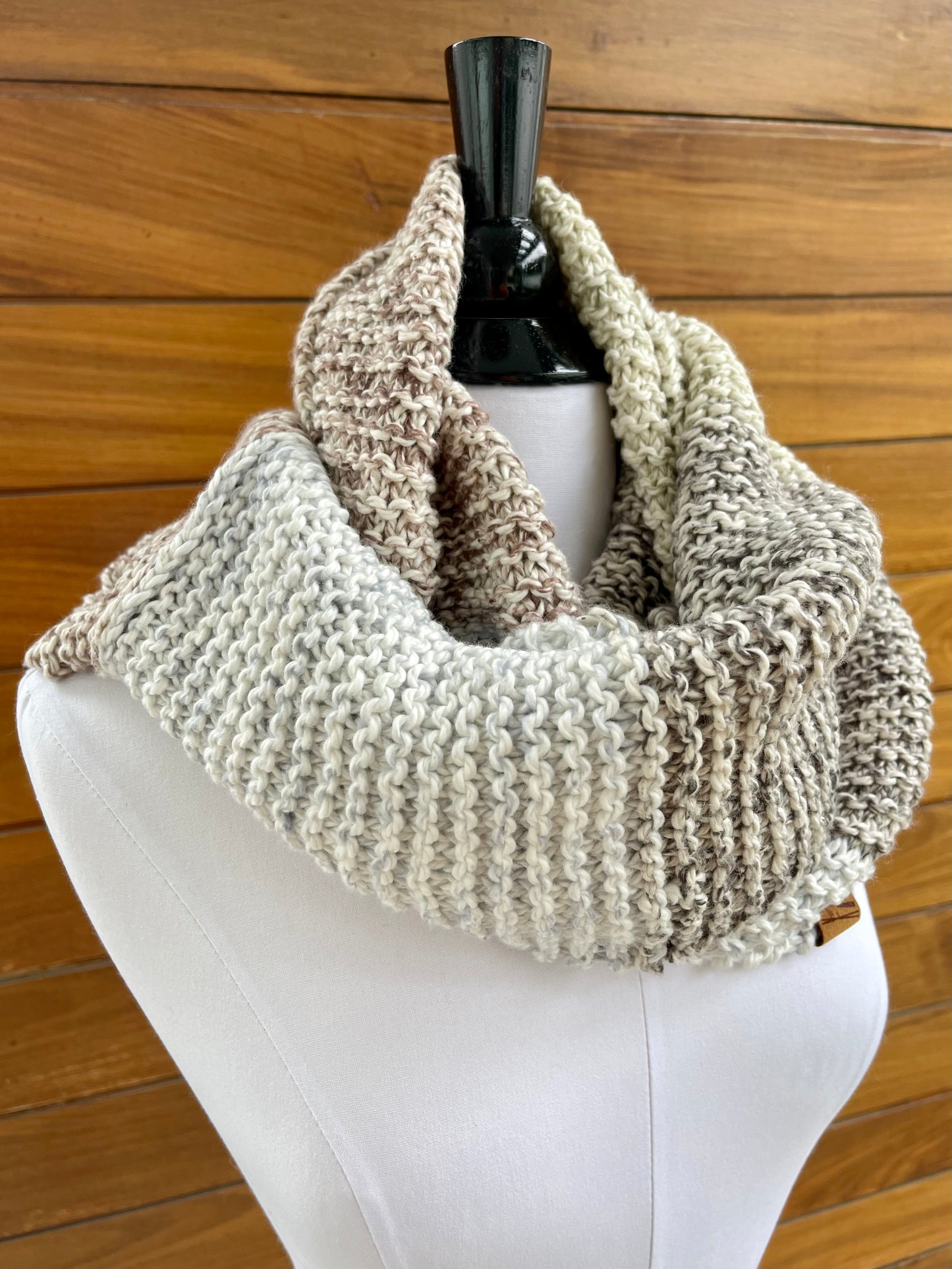 Organic Cotton Knit Infinity Scarf