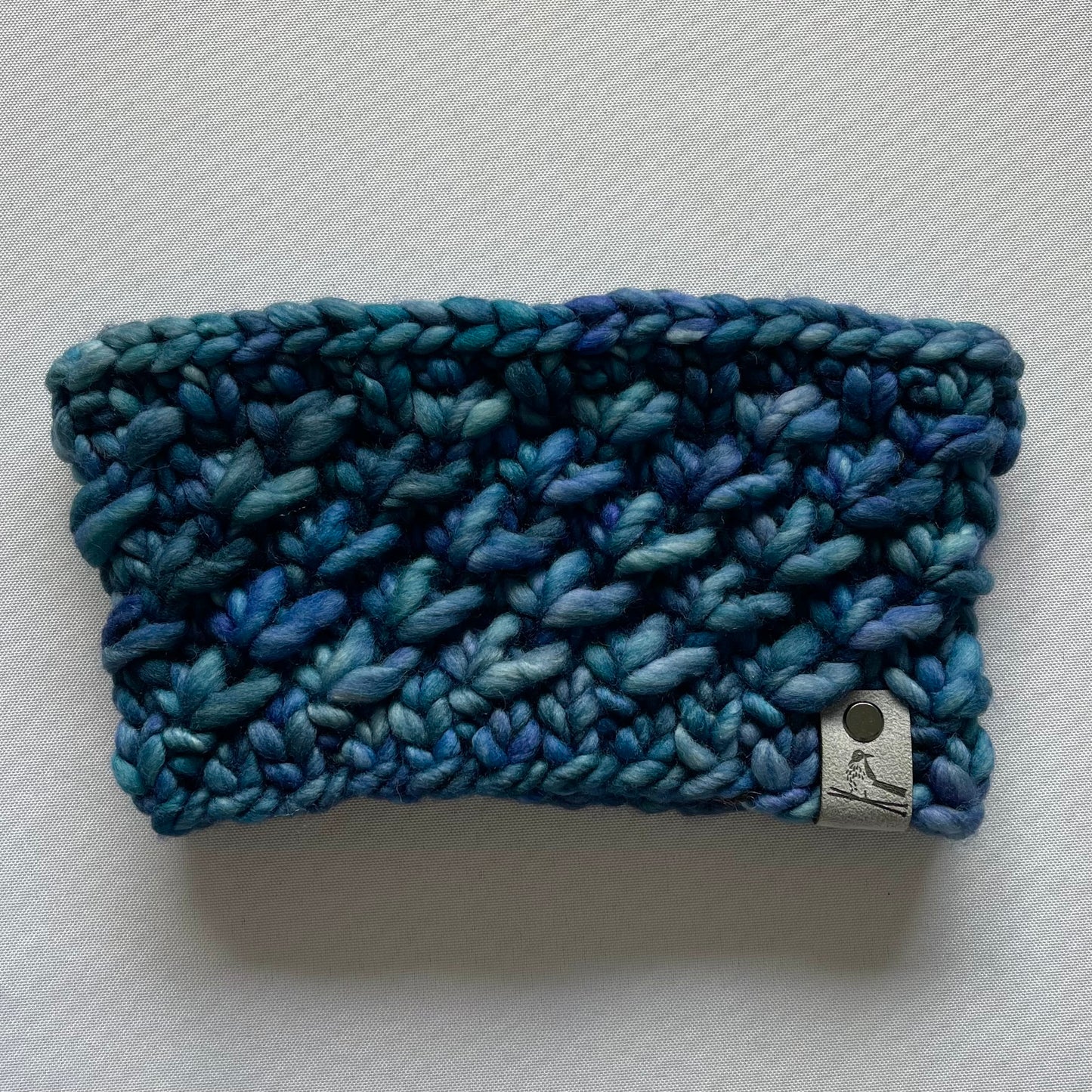 Blue Luxury Merino Wool Knit Headband