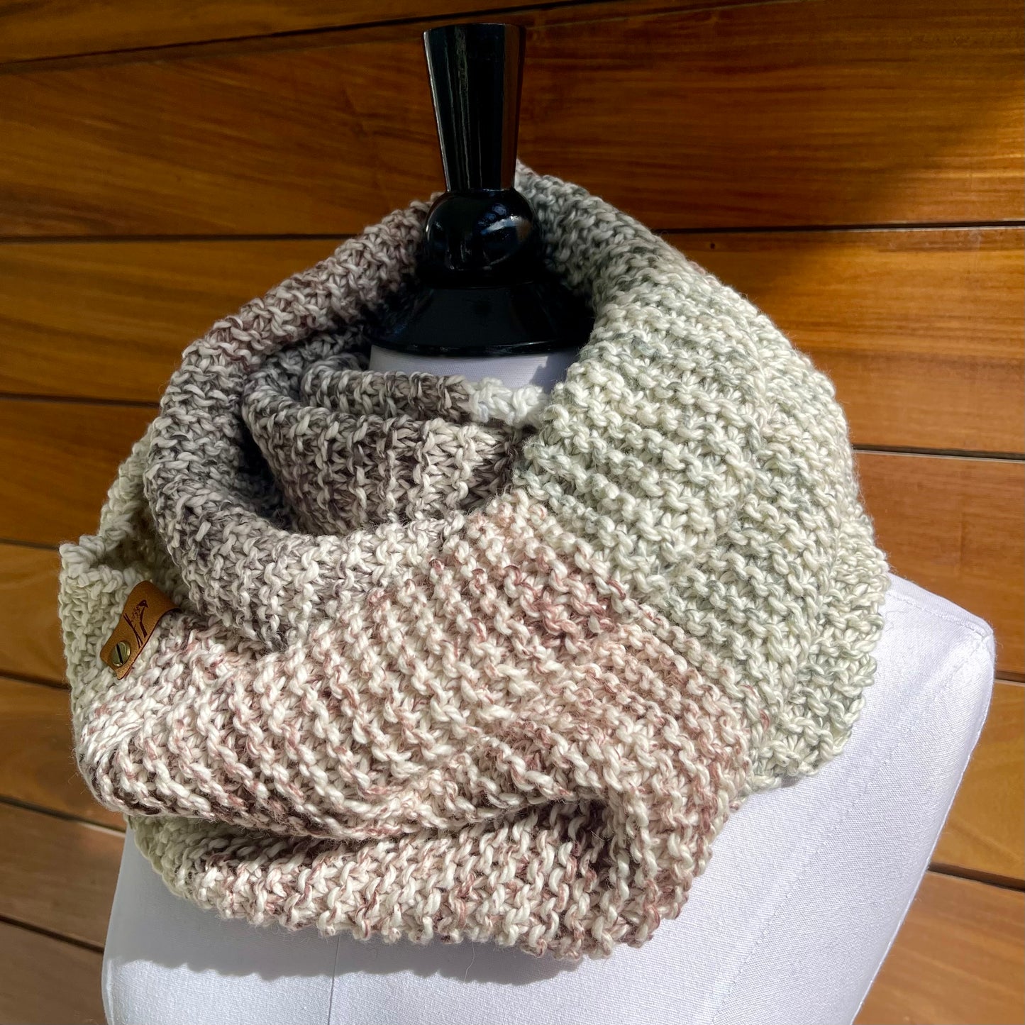 Organic Cotton Knit Infinity Scarf