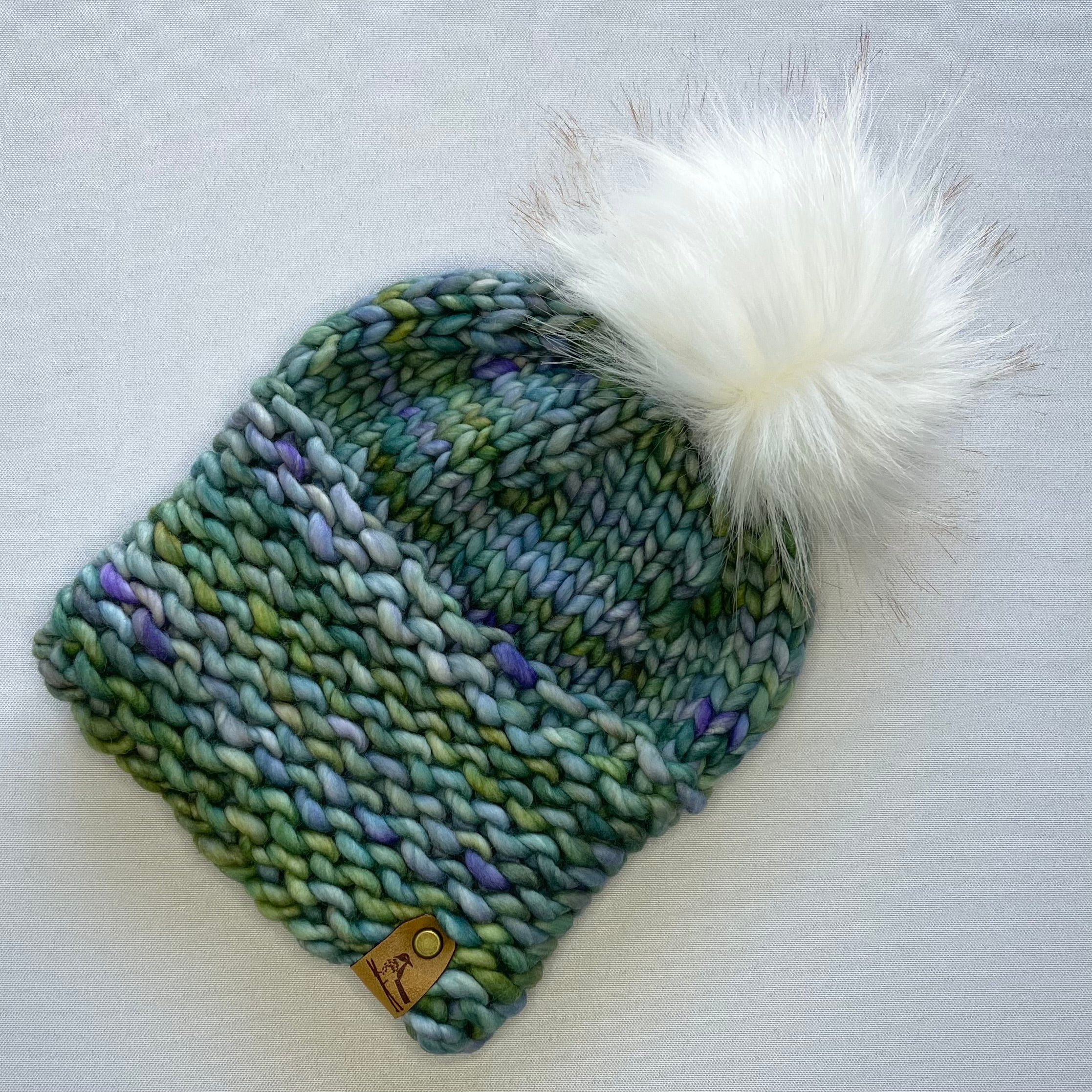 Myrtle on sale Merino Wool Knit Hat with Removable Pom Pom