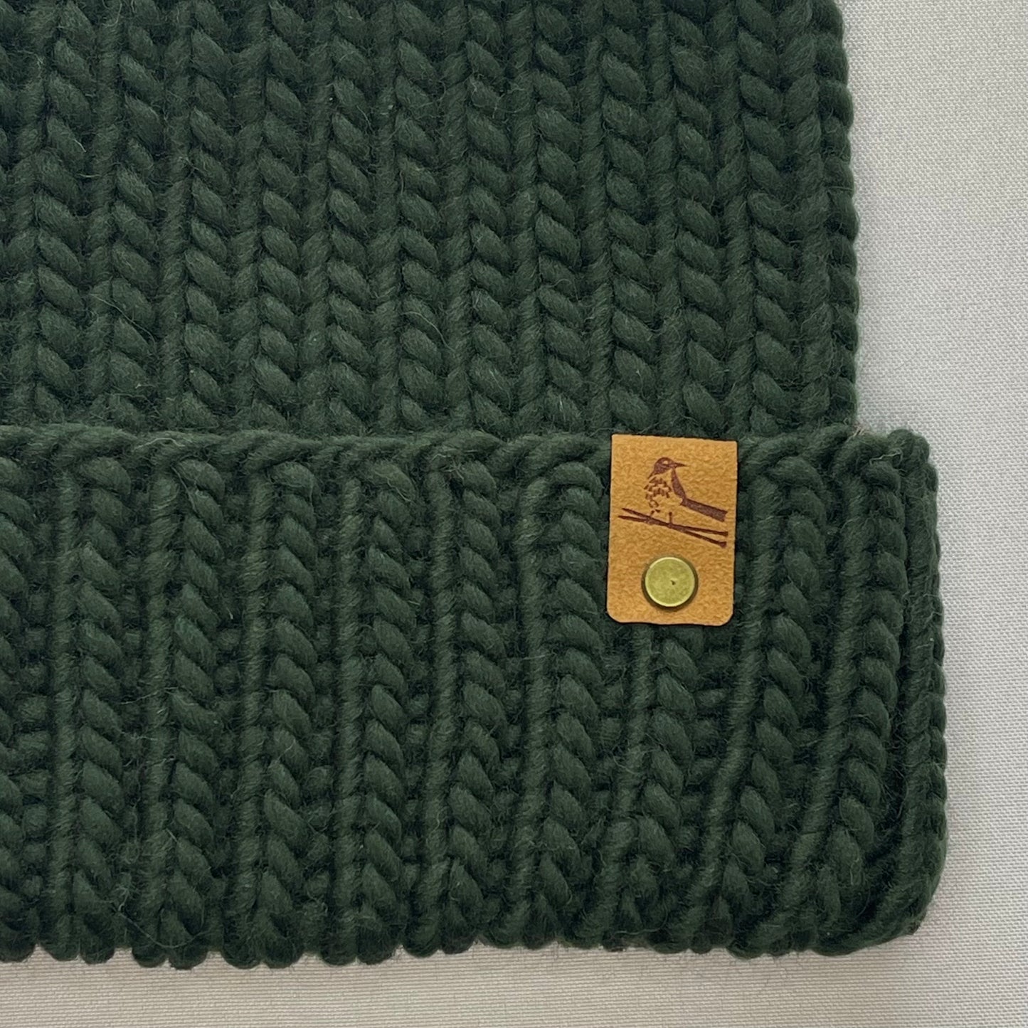 Green Peruvian Wool Knit Hat