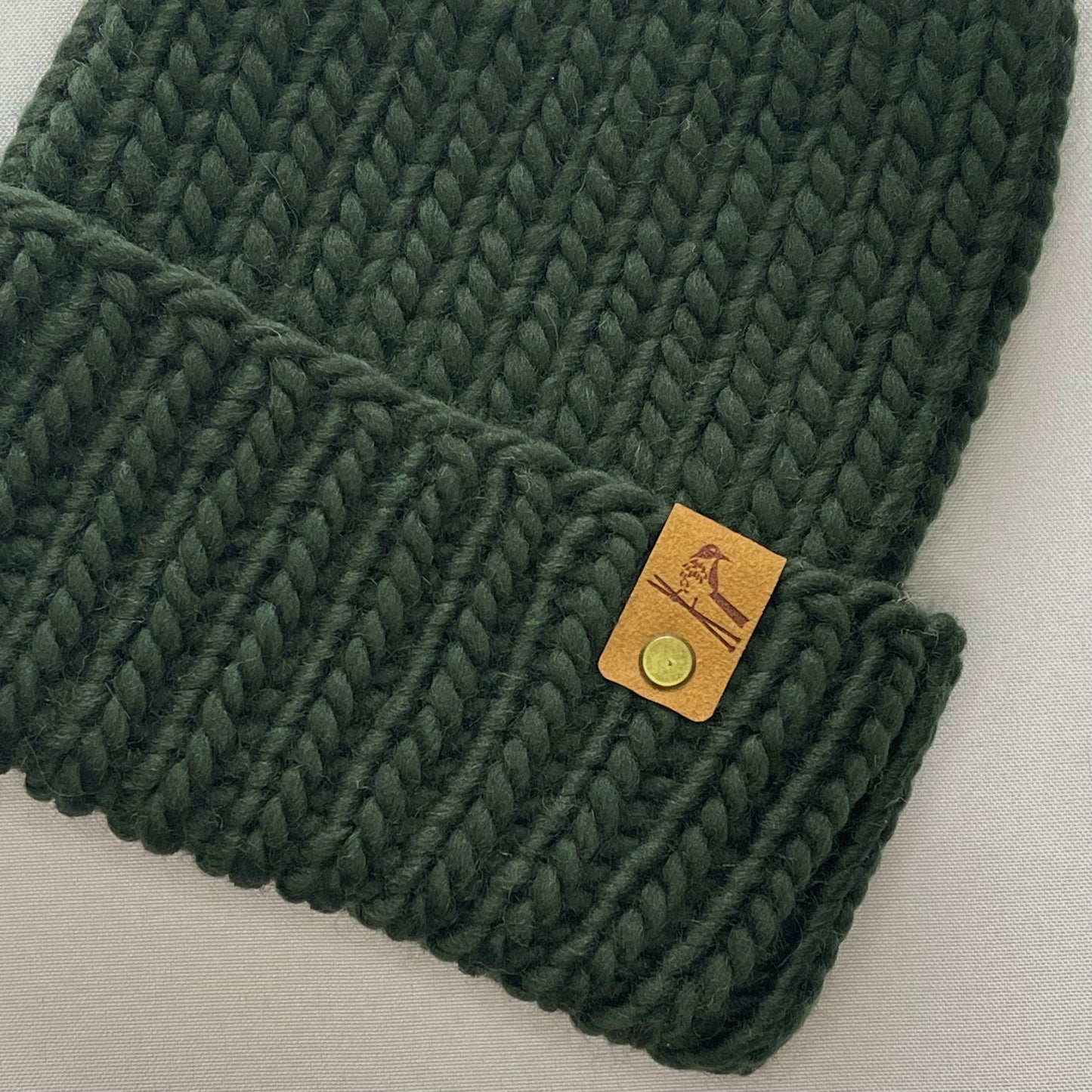 Green Peruvian Wool Knit Hat