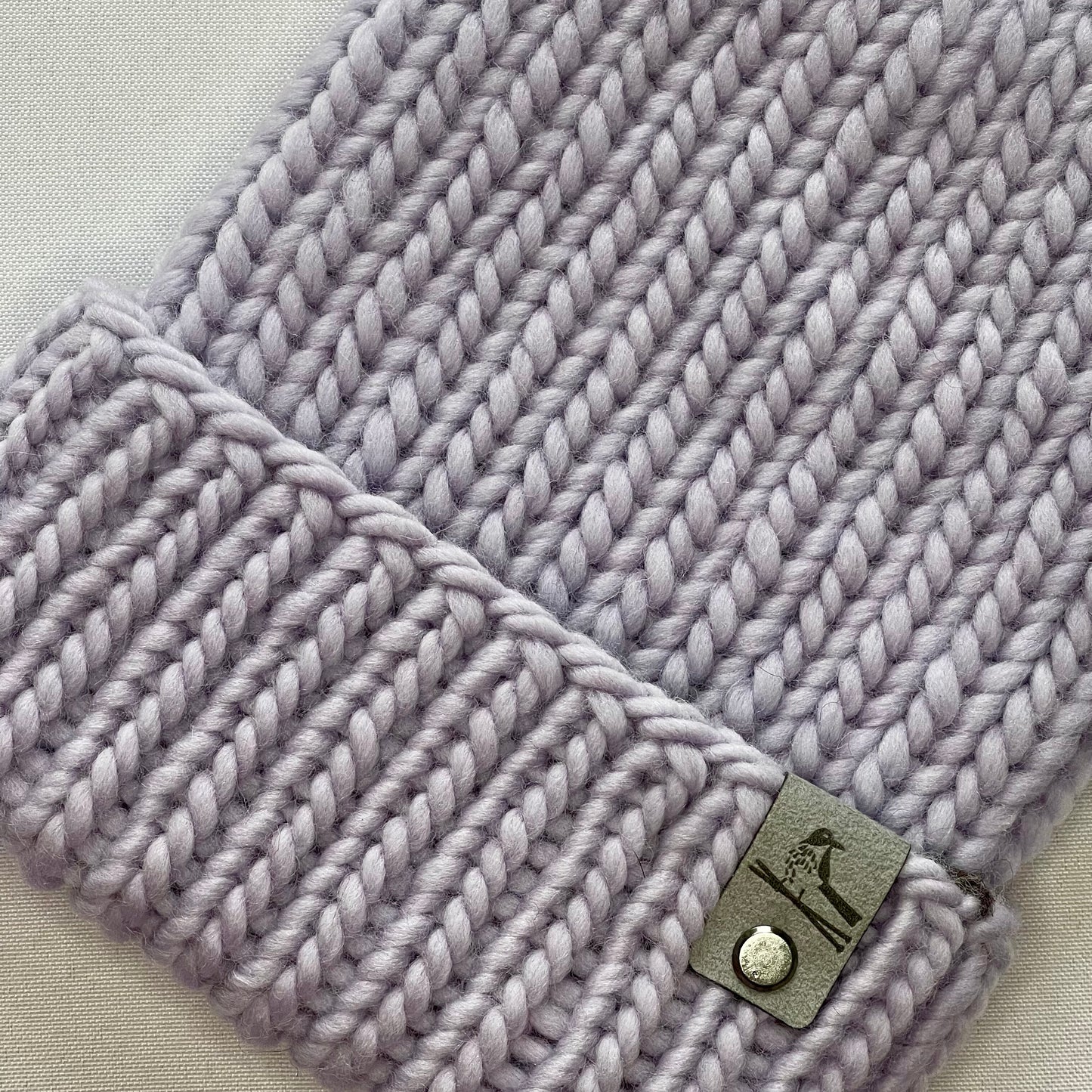 Lavender Peruvian Wool Knit Hat