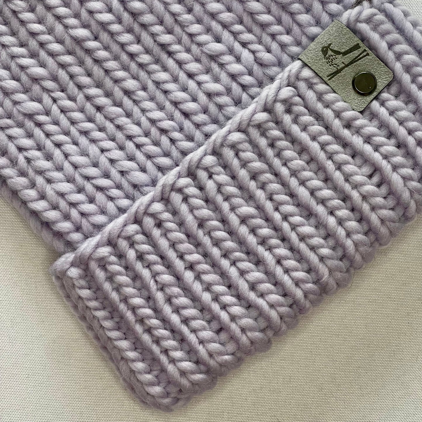 Lavender Peruvian Wool Knit Hat