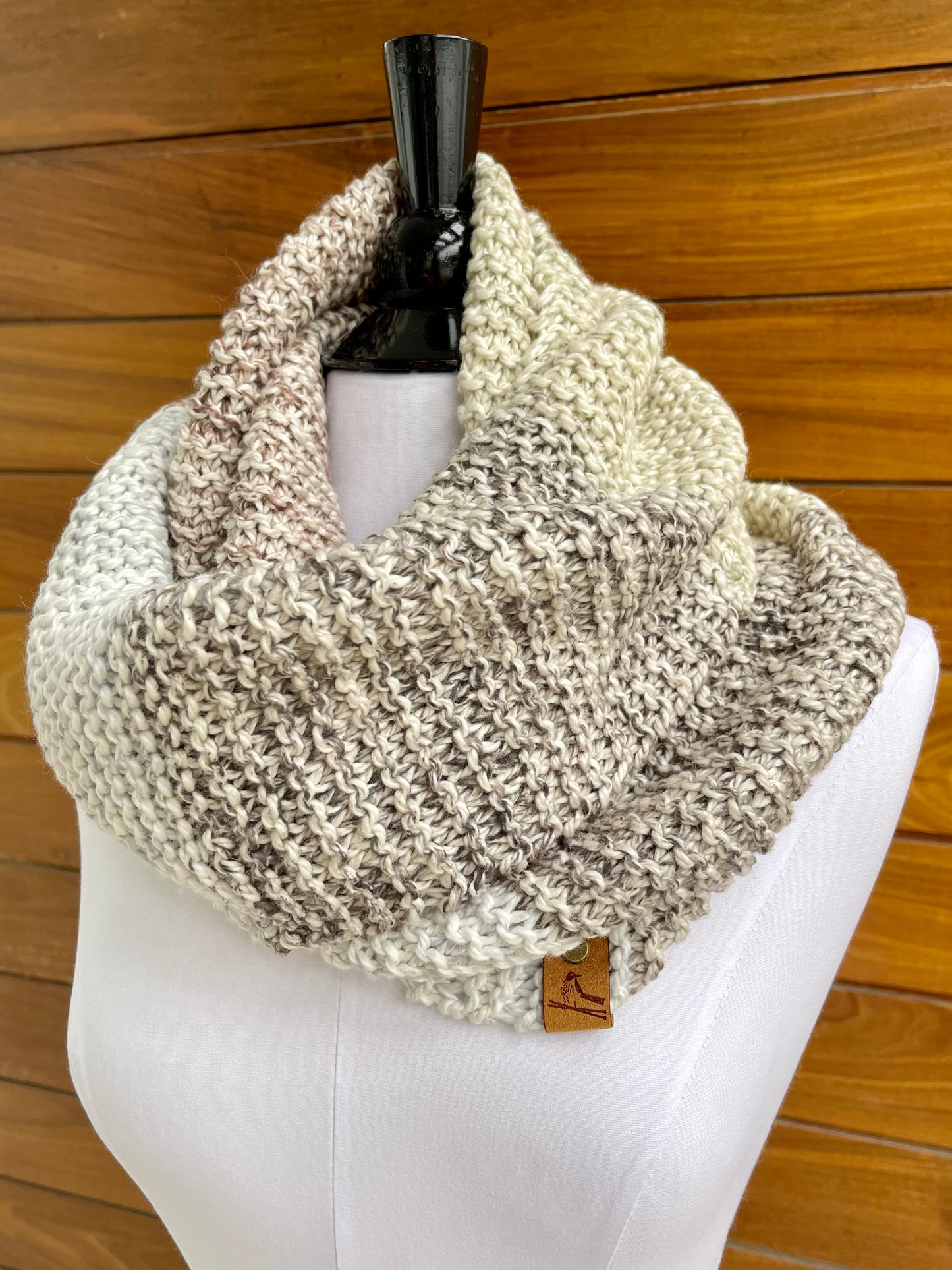 Organic Cotton Knit Infinity Scarf