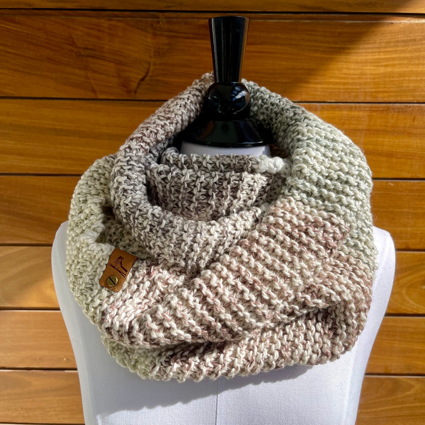 Organic Cotton Knit Infinity Scarf