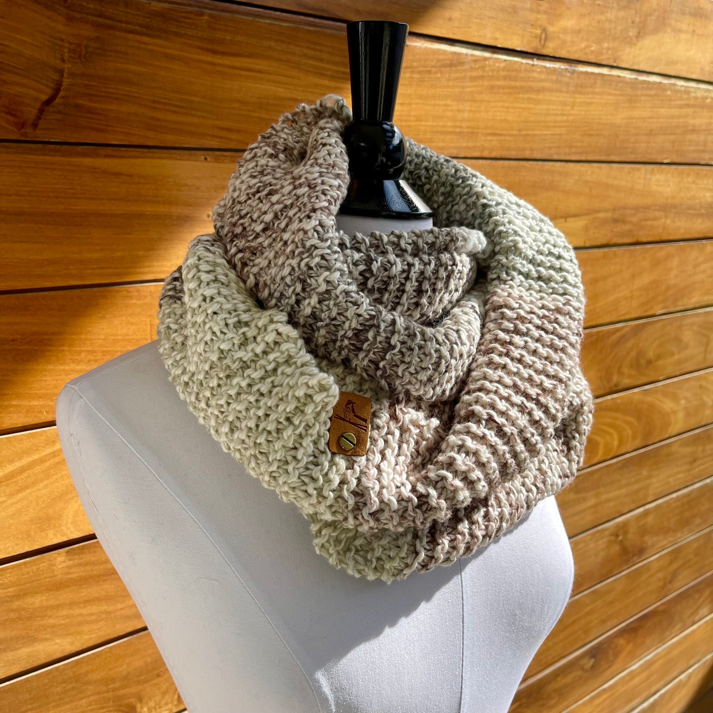 Organic Cotton Knit Infinity Scarf