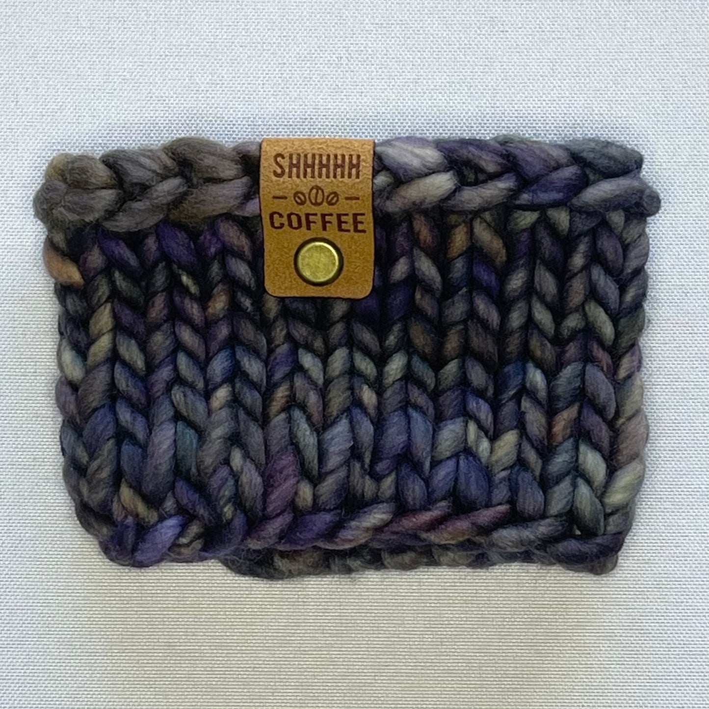 Indigo Merino Wool Coffee Cozy